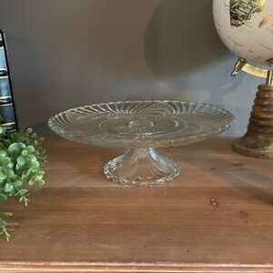 Crystal serving platter